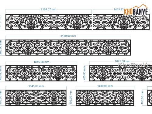 CNC lan can,lan can cắt cnc,Dxf lan can CNC,lan can