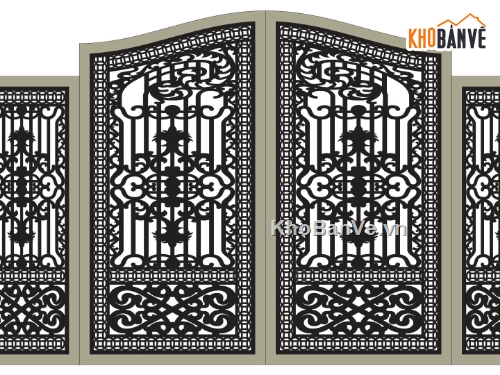 cổng 4 cánh cnc,file cnc cổng 4 cánh,mẫu cnc cổng 4 cánh