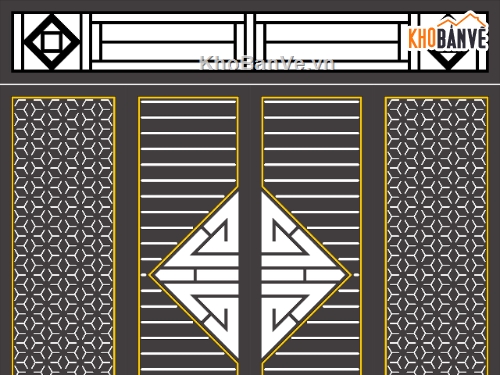 cổng 4 cánh cnc,file cnc cổng 4 cánh,mẫu cổng 4 cánh
