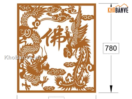 rồng phượng,CNC rồng phượng,File cnc rồng phượng
