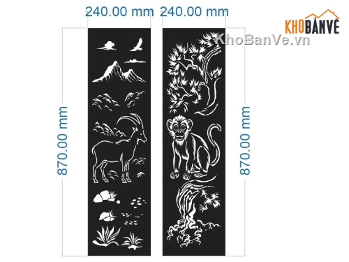 mẫu vách ngăn,vách khỉ và dê,mẫu cắt khỉ và dê