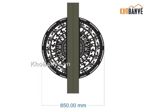 trống đồng CNC,CNC trống đồng,thiết kế CNC trống đồng,trống đồng