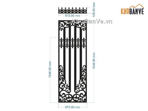 Cổng 1 cánh,Cổng 1 cánh CNC,Cổng 1 cánh đẹp