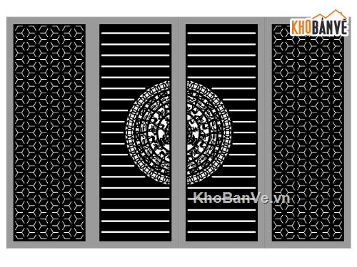 cổng 4 cánh cnc,cổng trống đồng cnc,cnc 4 cánh,cổng trống đồng