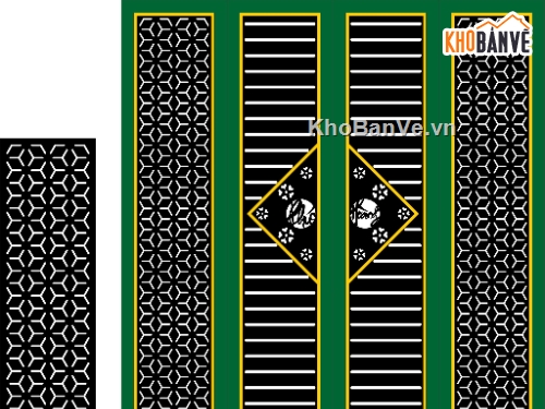 Cổng 4 cánh file dxf,File Cổng 4 cánh dxf,Cổng CNC 4 cánh,Cổng 4 cánh autocad