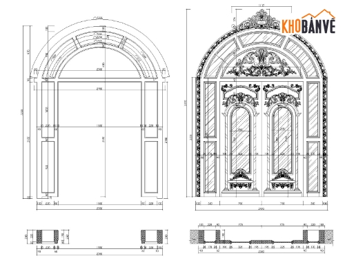 cửa cổ điển,bản vẽ chi tiết cửa gỗ nội thất,file bản vẽ cửa gỗ autocad