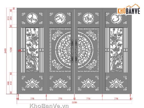 file cổng cnc,file cnc cổng,file cổng 4 cánh cnc,file cnc cổng 4 cánh