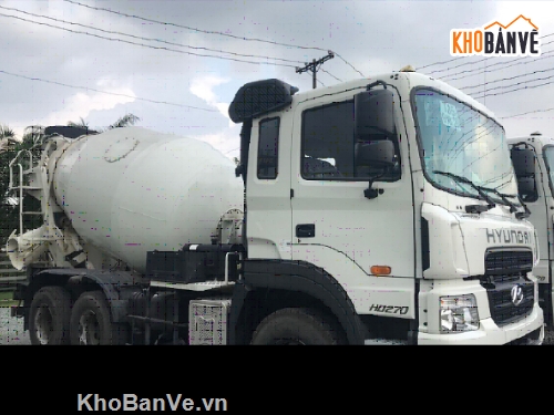 đồ án thiết kế ô tô,thiết kế xe trộn bê tông 7 khối,đồ án xe ô tô