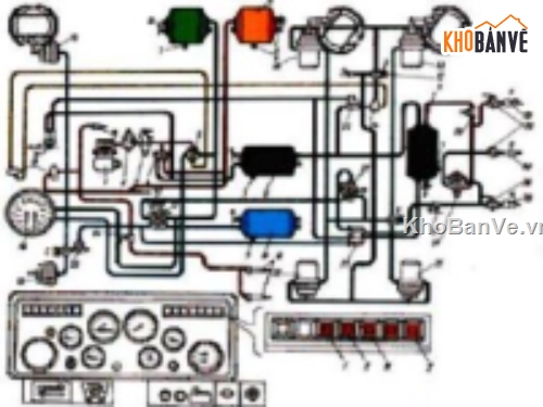 chẩn đoán kỹ thuật phanh,hệ thống phanh khí nén,phanh ô tô tải,quy trình kiểm tra phanh