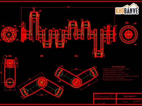 bản vẽ cơ khí,bản vẽ cơ khí ô tô,File cad cơ khí ô tô