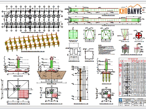 kết cấu móng,mặt bằng móng,kết cấu mặt bằng móng
