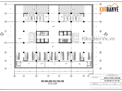 bản vẽ chung cư,Chung cư 15 tầng,tầng hầm