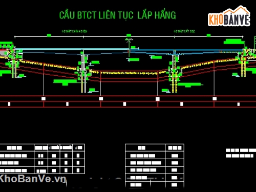 Đồ án thiết kế cầu dầm,Bản vẽ cầu dầm lắp hẫng,lắp hẫng cân bằng,cầu liên tục,thi công trụ