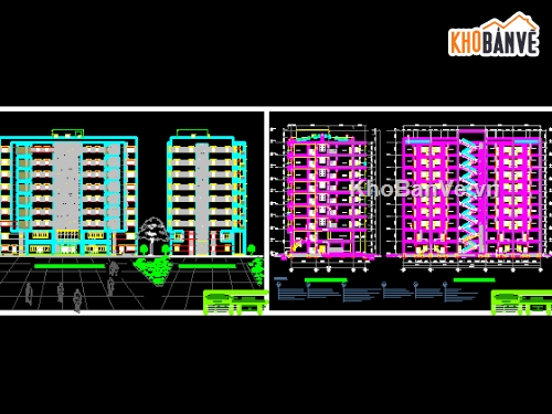 tốt nghiệp chung cư,chung cư 9 tầng,đồ án chung cư 9 tầng