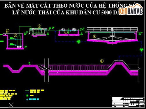 thuyết minh,cad xử lý nước thải,Đồ án thuyết minh,trạm xử lý nước thải,file cad trạm xử lý nước thải