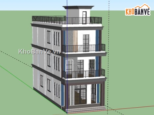 Nhà phố 3 tầng,model su nhà phố 3 tầng,nhà phố 3 tầng file su