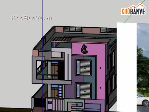 Biệt thự 2 tầng,model su biệt thự 2 tầng,biệt thự 2 tầng file su