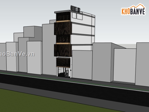 văn phòng làm việc,sketchup văn phòng làm việc,phối cảnh văn phòng làm việc