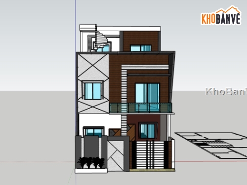 nhà phố 2 tầng,su nhà phố,sketchup nhà phố,su nhà phố 2 tầng,sketchup nhà phố 2 tầng