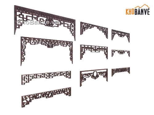 phòng thờ 3dsmax,Model 3d,thiết kế phòng thờ,cnc tua cửa võng,cnc hoa văn phòng thờ,3dmax cửa võng