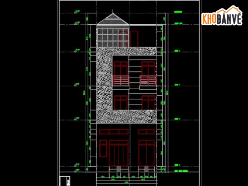 Nhà ở 3 tầng 1 tum,nhà phố 3 tầng 1 tum,mẫu nhà phố 3 tầng 1 tum,bản vẽ nhà phố 3 tầng 1 tum,bản vẽ nhà phố 3 tầng