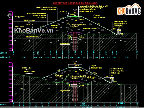 Cad hồ nước,File cad Hồ nước,Bản vẽ Hồ nước,File cad Hồ Ô Thum