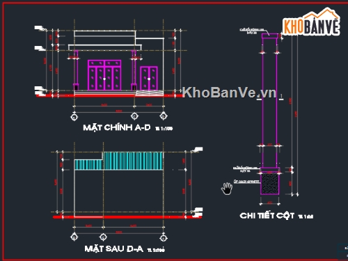 nhà cấp 4,file cad nhà cấp 4,thiết kế nhà cấp 4