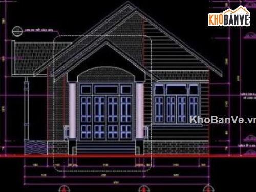 nhà cấp 4,cad nhà cấp 4,file cad nhà cấp 4,nhà cấp 4 file cad
