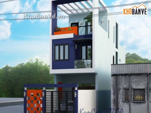 nhà 4 tầng,4 tầng,cad nhà 4 tầng,file cad nhà phố 4 tầng