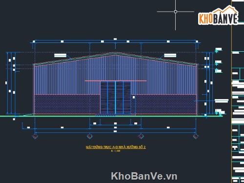 nhà xưởng,File cad nhà xưởng,bản vẽ nhà xưởng