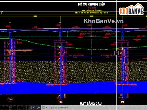 bản vẽ cầu,bản vẽ cầu đúc hẫng,file cad cầu
