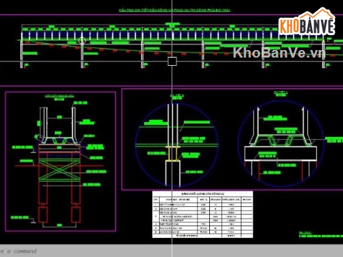 bản vẽ cầu tạm,bản vẽ cầu đường,file bản vẽ cầu đường