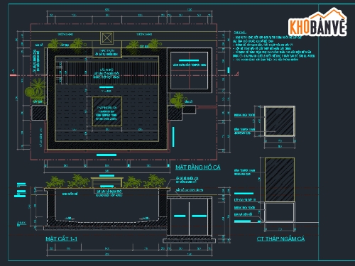 hồ cá koi,file cad hồ cá koi,hồ cá koi file cad