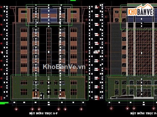 thiết kế bệnh viện,bệnh viện 9 tầng,Bản vẽ thiết kế bệnh viện