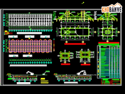 Đồ án,tổ chức xây dựng,File cad,Đồ án thi công