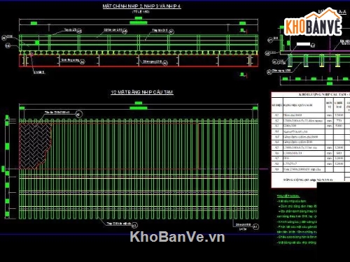 Bản vẽ cầu tạm,cầu tạm bằng thép,cầu tạm thép