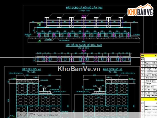 cầu dầm,cầu tạm,bản vẽ cầu tạm