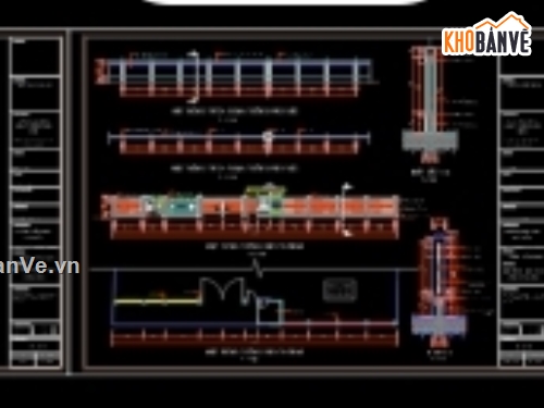 Bản vẽ,Bản vẽ autocad,Trường mầm non,tường rào trường học