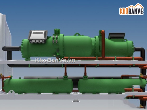 máy lạnh 3d,Thiết kế,Máy làm lạnh 700 kW