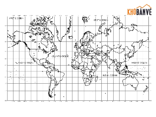 autocad bản đồ thế giới,file dwg bản đồ thế giới,world map thiết kế autocad