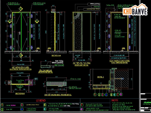 bản vẽ chung cư,chi tiết cửa,chung cư cao cấp,chi tiết cấu tạo cửa,file cad shopdrawing cửa