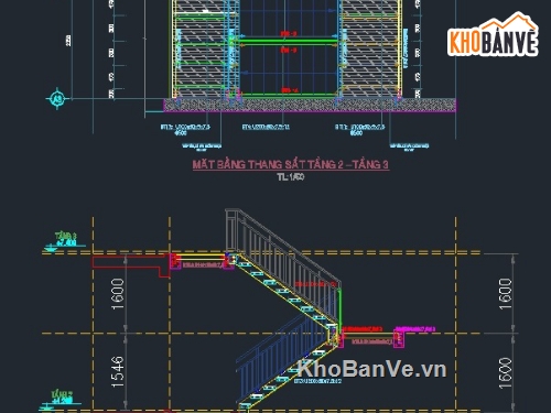 Cad bản vẽ - Với các công trình xây dựng hiện đại, việc sử dụng phần mềm CAD để vẽ bản thiết kế, thuận tiện cho việc quản lý và ứng dụng kỹ thuật. Điển hình là các bản vẽ cầu thang thoát hiểm được thiết kế chính xác và đáp ứng tiêu chuẩn quy định về an toàn.