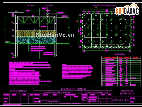 bản vẽ thi công trụ T21,thiết kế trụ T21 cầu Yên lệnh,cad trụ T21 cầu