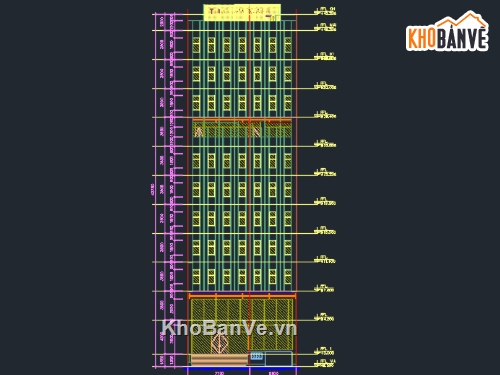 bệnh viện bắc gaing 150 tầng,bệnh viện 5 tầng,bệnh viện file cad