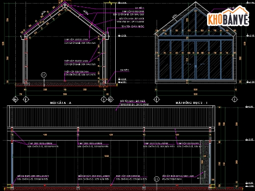 nhà thép,thi công nhà thép,kiến trúc homestay,file cad homestay