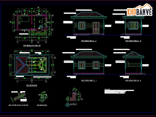 bản vẽ nhà bảo vệ,File cad,nhà bảo vệ,mẫu bản vẽ trường học,mẫu bản vẽ trụ sở cơ quan,dự toán trường học