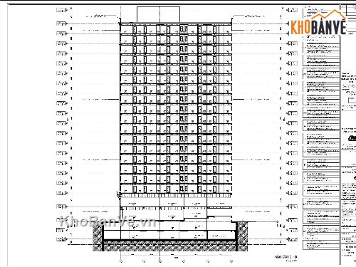 thiết kế chung cư,kiến trúc chung cư,chung cư cao tầng,chung cư TM7 Bắc giang