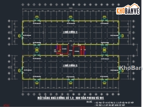 nhà xưởng 25x102m,kiến trúc nhà xưởng,xưởng bằng kết cấu thép,kết cấu nhà xưởng,bản vẽ nhà xưởng