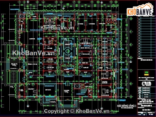 Mặt bằng bệnh viện,mặt đứng bệnh viện,mặt cắt bệnh viện,bệnh viện đa khoa Vĩnh Đức,bản vẽ kiến trúc bệnh viện đa khoa