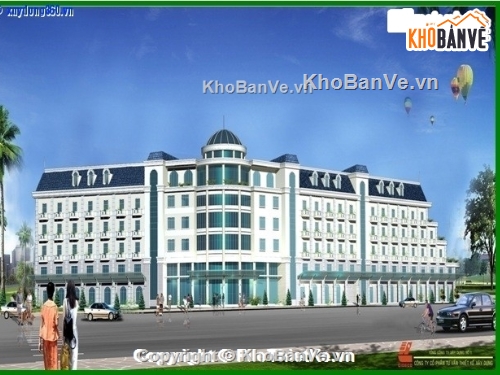 kiến trúc khách sạn,bản vẽ khách sạn,khách sạn viễn đông,bản vẽ khách sạn Nha Trang